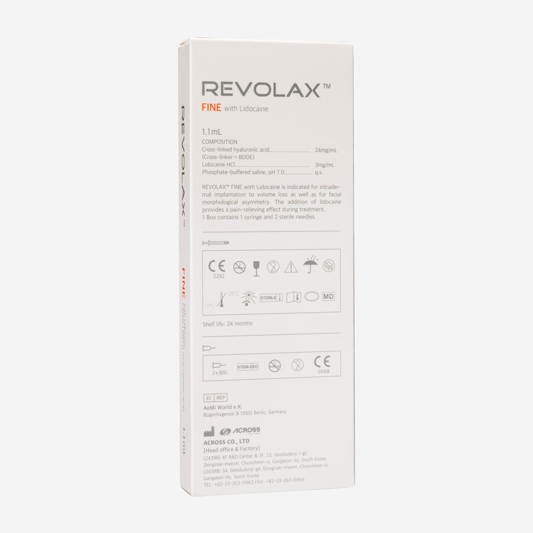 Revolax Fine Lidocaine 1x 1,1 ml (ACROSS) - Filler | StakonMed