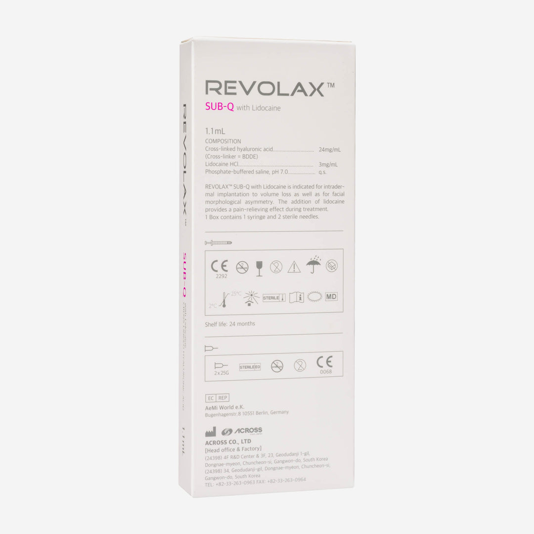Revolax Sub-Q Lidocaine 1x 1,1 ml (ACROSS) - Filler | StakonMed