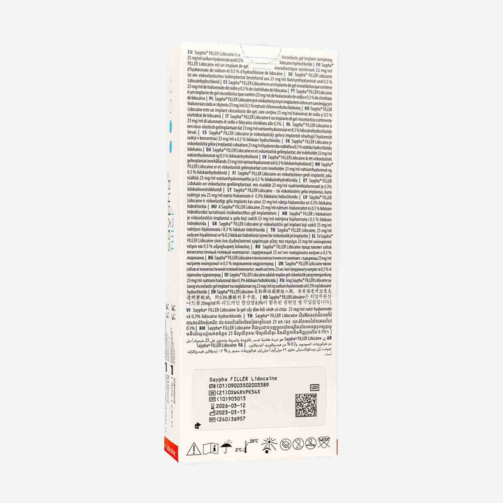 Saypha FILLER Lidocaine 1x 1.0 ml        (EXP 31.05.2026)