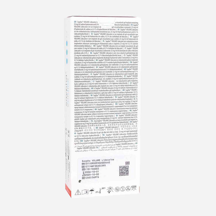 Saypha VOLUME Lidocaine 1x 1,0 ml (Croma - Pharma GmbH) - Filler | StakonMed